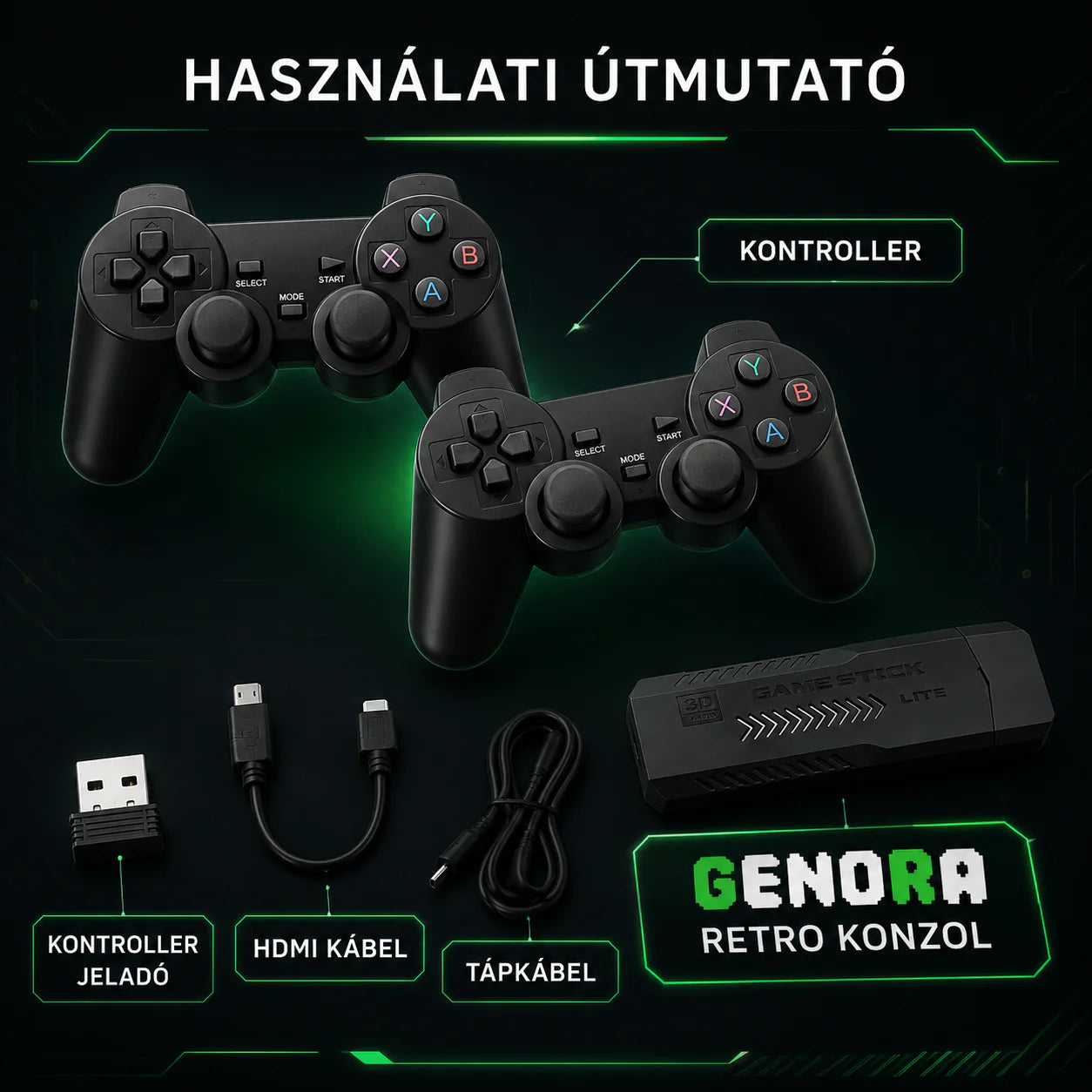 GENORA™ - RETRO KONZOL